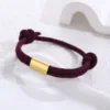 Milan rope dark blue wine red