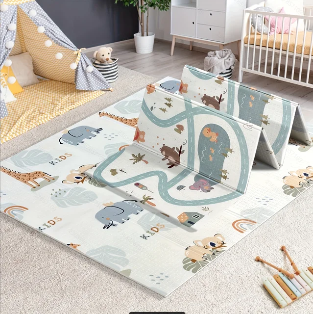 Multifunctional Waterproof Foldable XPE Foam Kid Baby Play Activity Floor Baby Play Mat Crawling