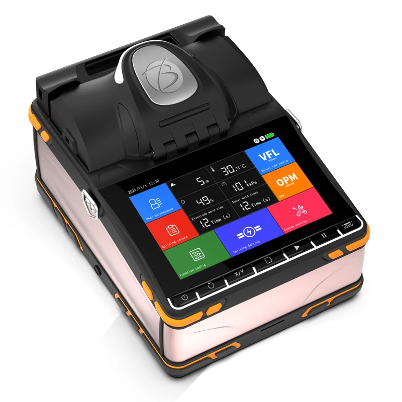 New Generation 6 Motors Fusion Splicer China Fiber Optic Cable Splicing ...