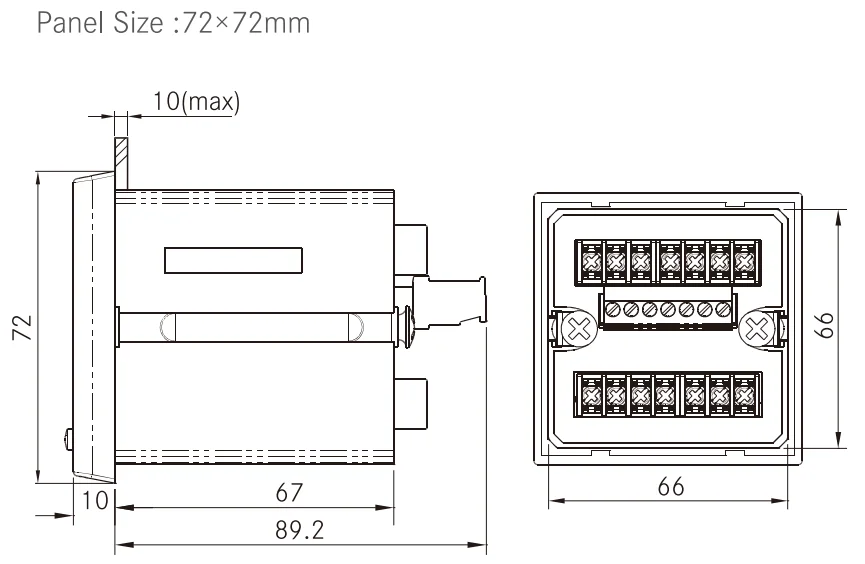 Многофункциональный измеритель мощности с ЖК-дисплеем Rs485 Modbus
