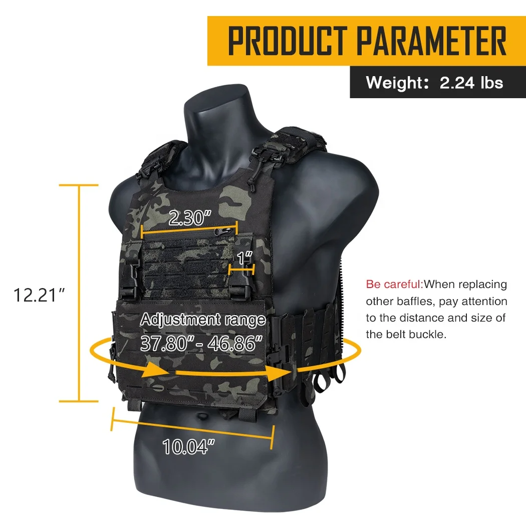 Gilet tactique IDOGEAR FCSK 3.0 FERRO à boucle à dégagement rapide Ranger Green avec porte-plaque EVA