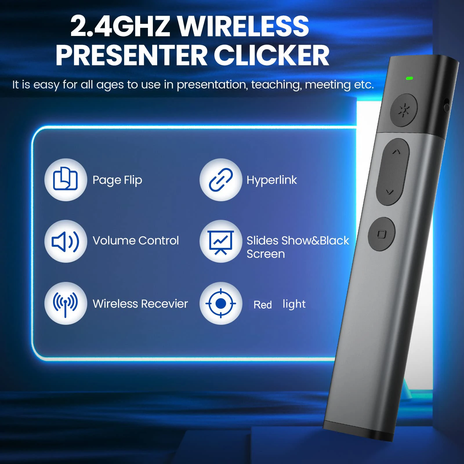 Best Wireless Laser Presenter Presentation Clicker Laser Pointer ...