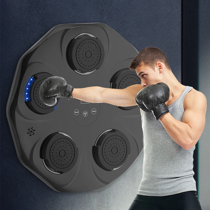 Upgrade Electronic Music Boxing Machine Training Punching Equipment Machine with USB Charging and Bluetooth Connection