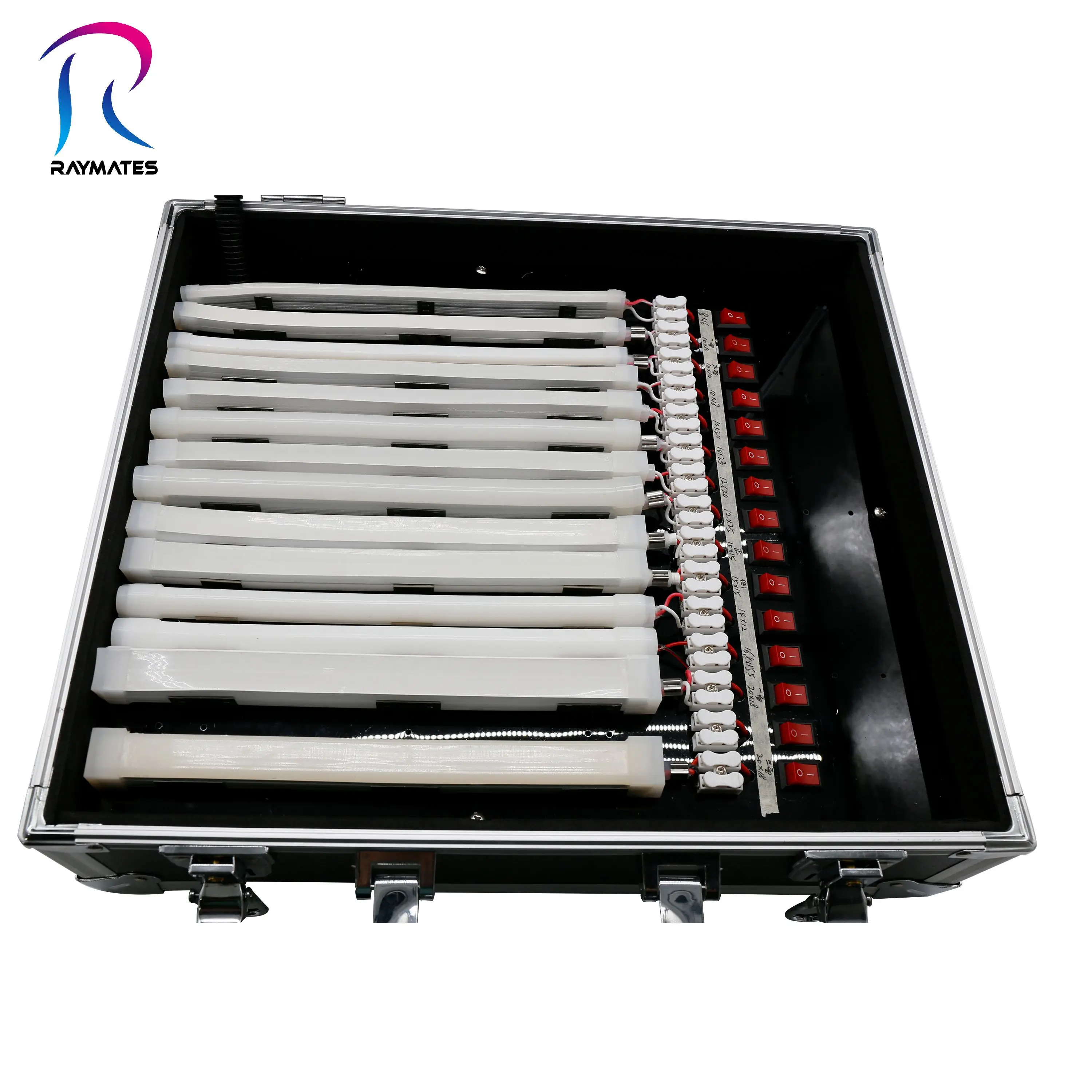Custom Neon Led Sample Box Neon Kit Portable Display Sample Case for Exhibition Silicone Led Neon