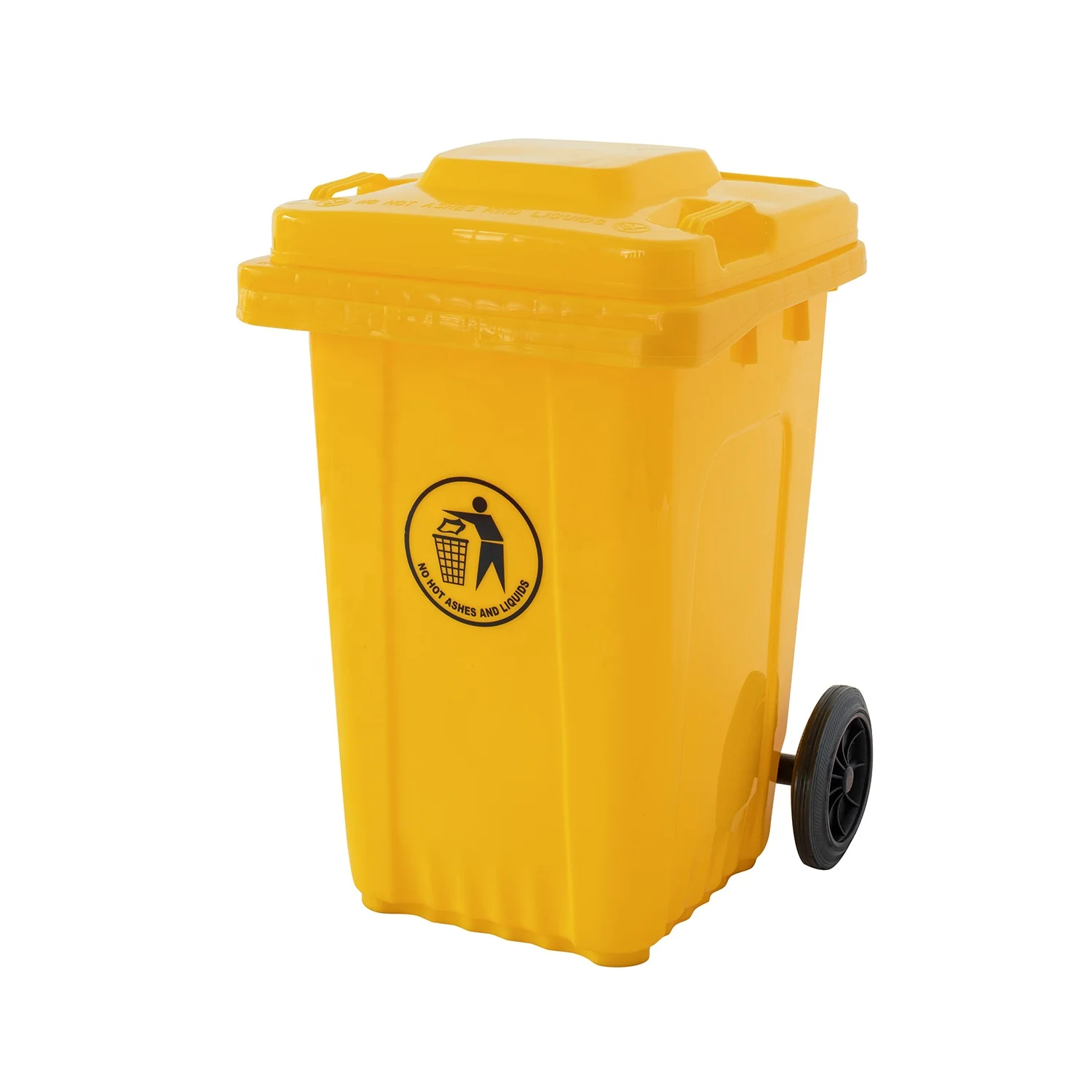 China Dustbin 80L Mobile Garbage Container Plastic Trash Can 80 Liter Waste Bin With Wheels
