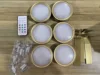 [Gold-shell 3-color] 6 Light + 1 Remote Control