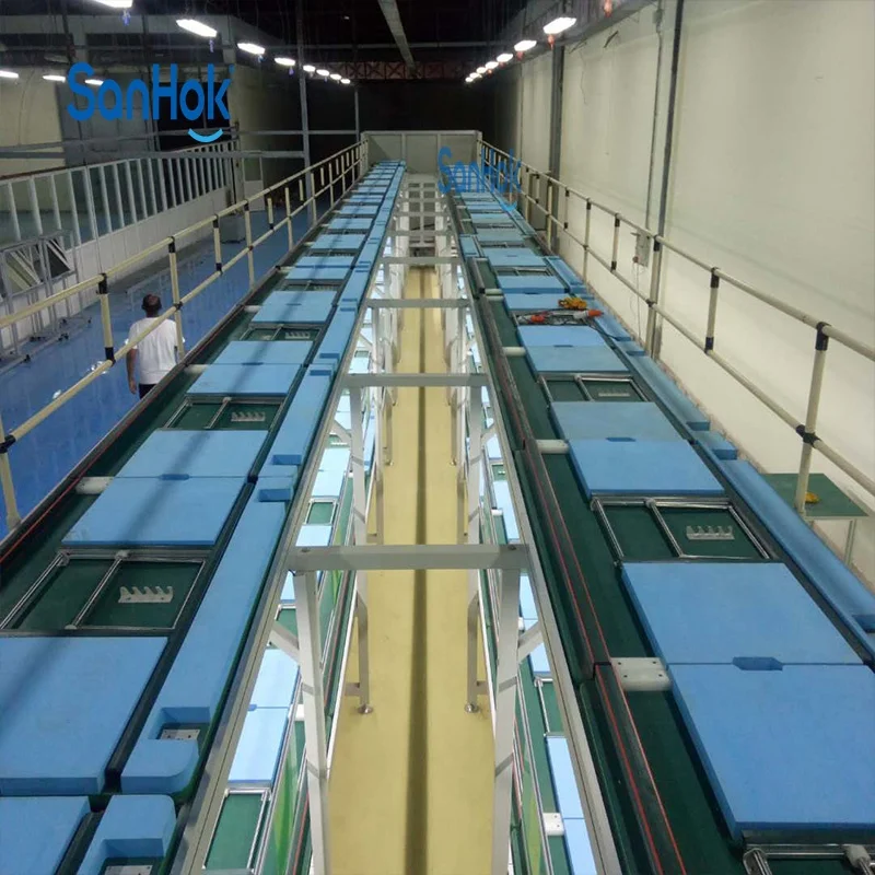 1 Year Warranty Automatic Tooling Board Chain Conveyor 65 Inches LED TV Assembly Line With PLC Control System
