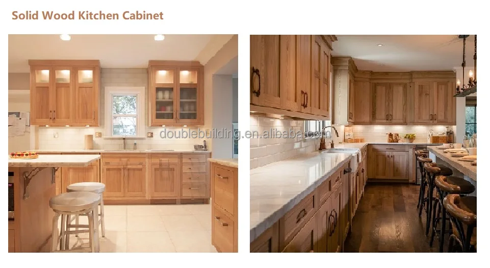 Custom Design Luxury European Style Solid Wood Kitchen Cabinet Modular Kitchen Furniture manufacture