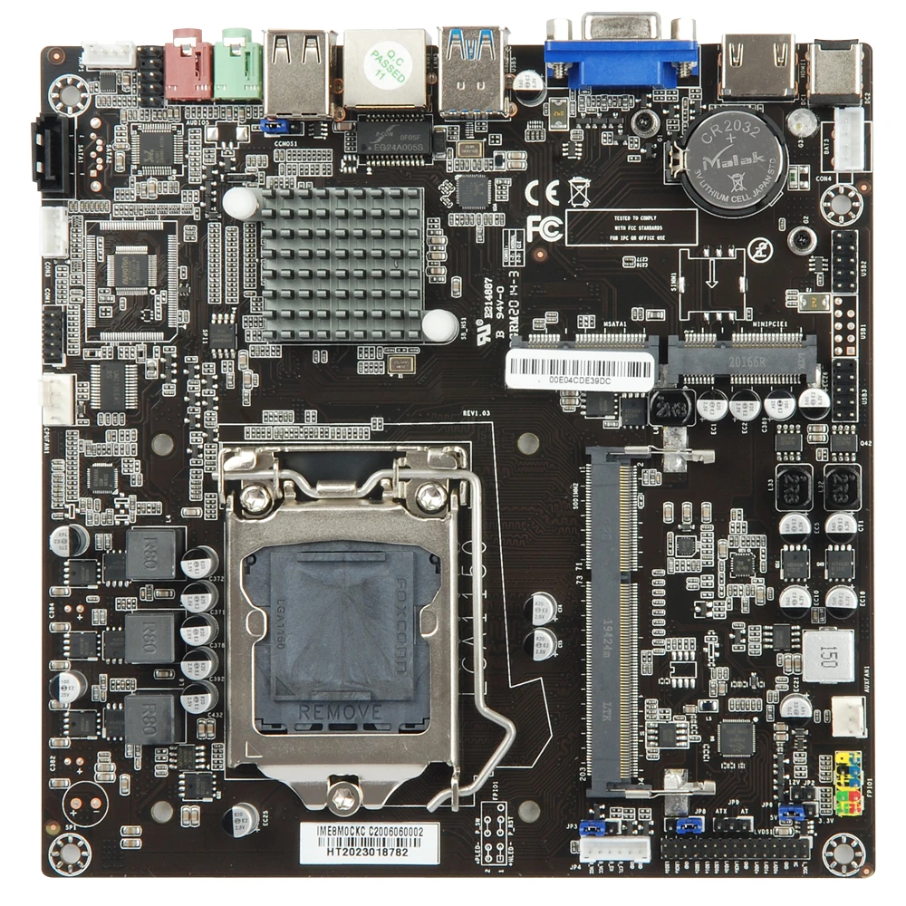 H81 Motherboard Support 4th Core I3 I5 I7 Ddr3*2 SATA2 LGA1150 Mirco ATX  FCC/CE/RoHS Max 16GB Ram Mainboard Factory - Main Image