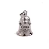 Pendentif simple cloche tête de mort