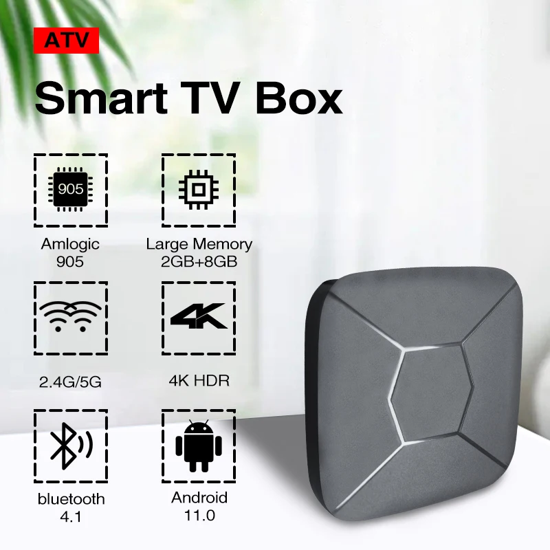 Q5 ATV TV Box - 4K Android Smart TV with Amlogic S905L3