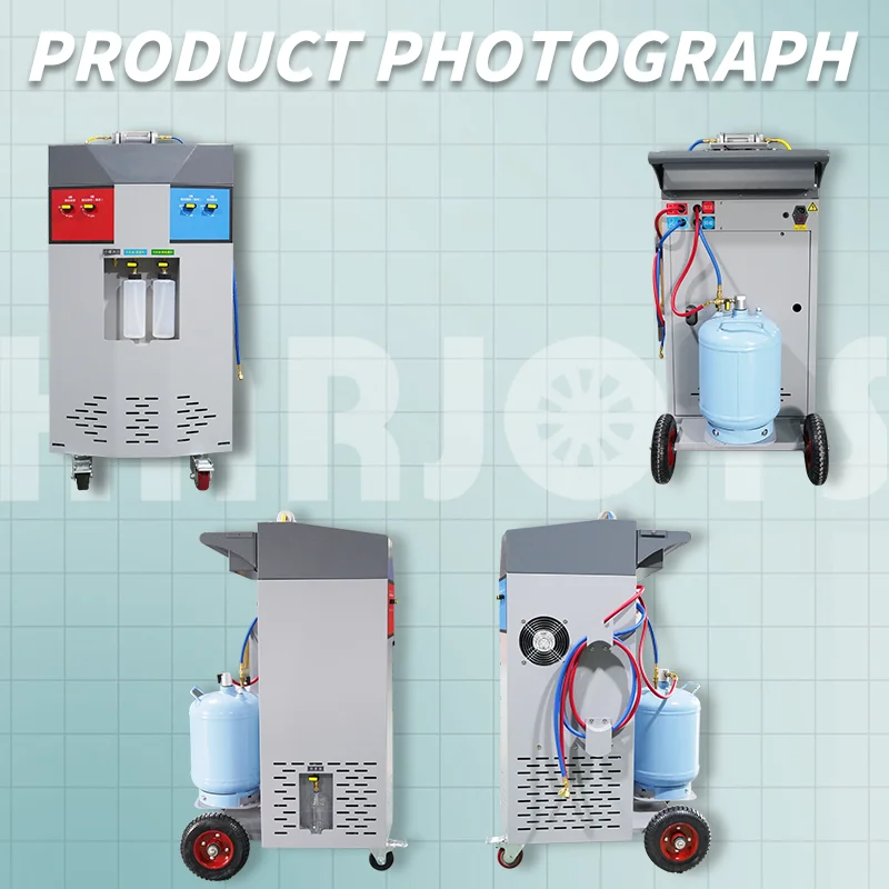 Automatic AC Recovery Machine with Core New Freon Recovery Cooler for Car Air Conditioning Car Care Equipment