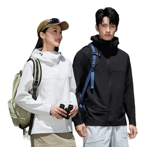 Winter New Soft Shell Waterproof Fleece Jacket Unisex Couples Outdoor Zipper Stand Collar