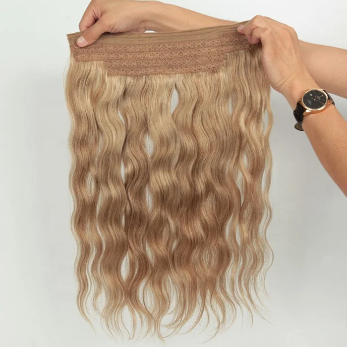 Add Instant Length And Volume Halo Hair Extensions With String Human Hair -  Buy Halo Hair,Hair Extension Halo,Halo Human Hair Extensions Product on  