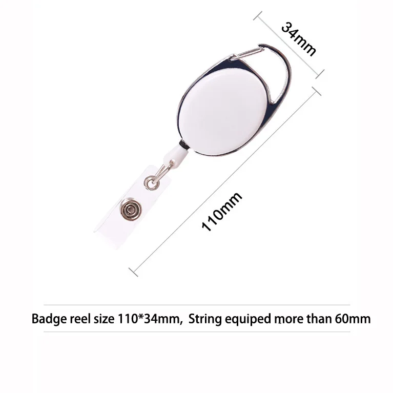 Heavy Duty Oval Yoyo Retractable Color Badge Reel Holder With Hook ...