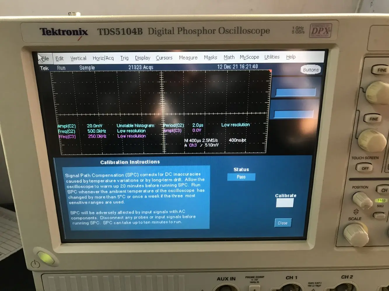 Tektronix TDS5104B Digital Phosphor Oscilloscope 1GHz 5GS/s