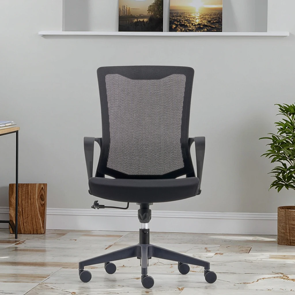 ZHONG BAI Cost-Efficient University Ergonomic Conference Training Chairs Executive Height Adjustable Thick Cushioned Seat Tilt 5