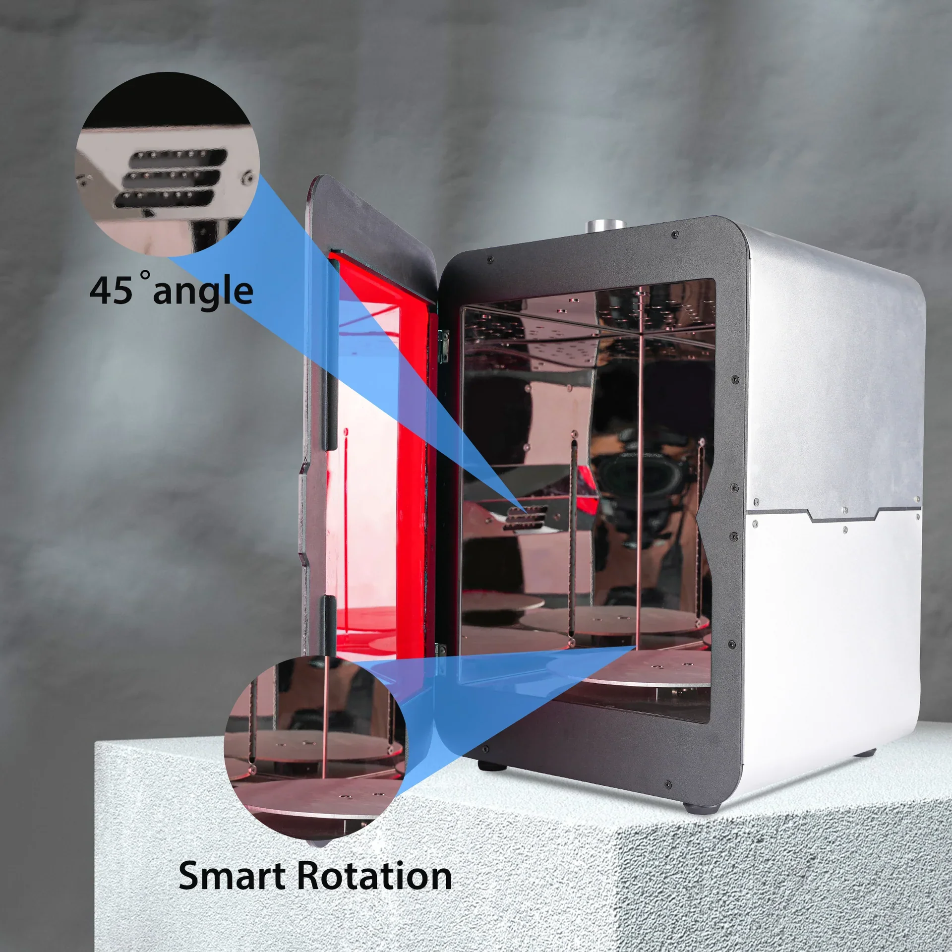 Antinsky LED Curing Box for Liquid 3D Printing - Large Curing Area