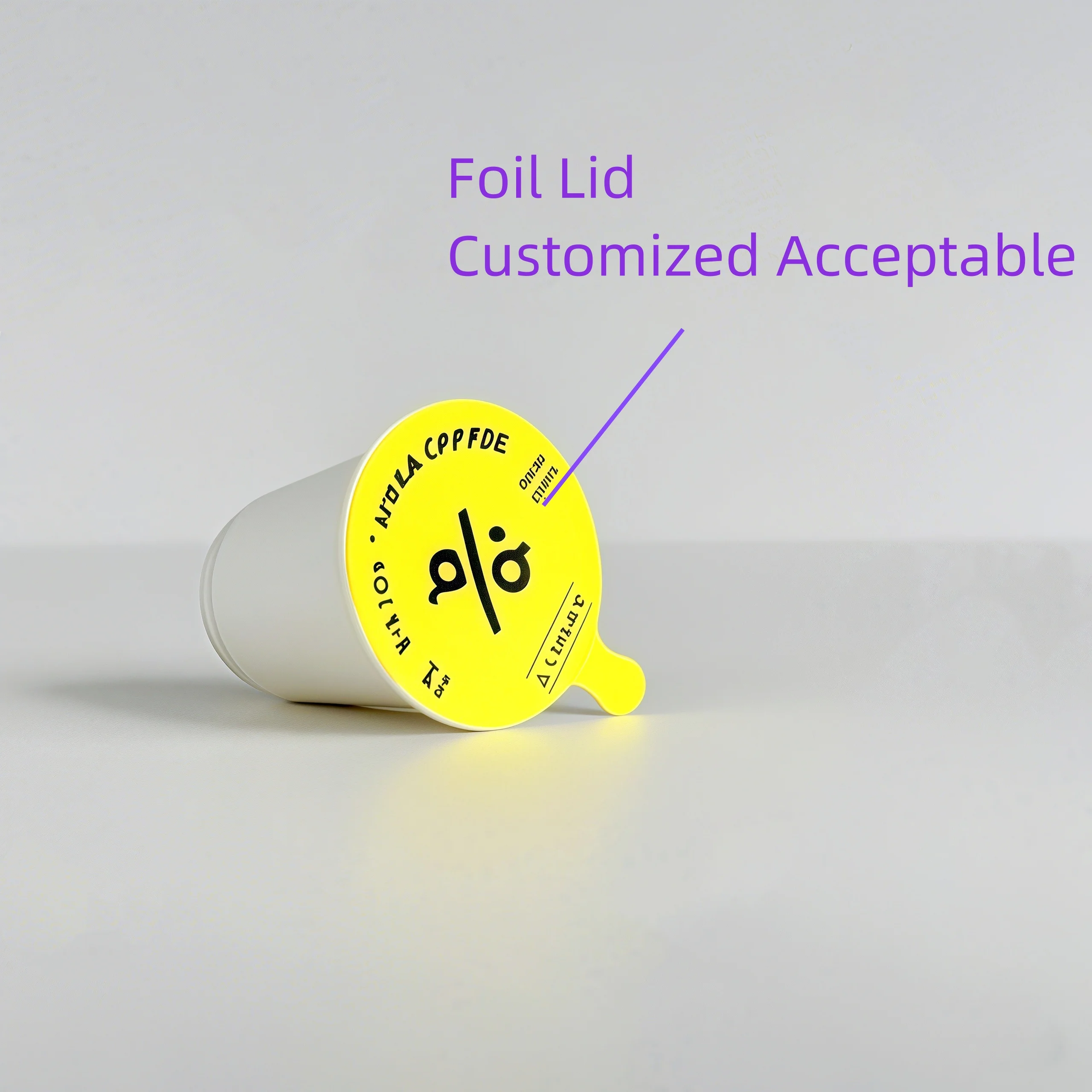 Portable Disposable 15ml PP Capsule Cups with Food Grade Foil Lid for Coffee Powder and Instant Beverages