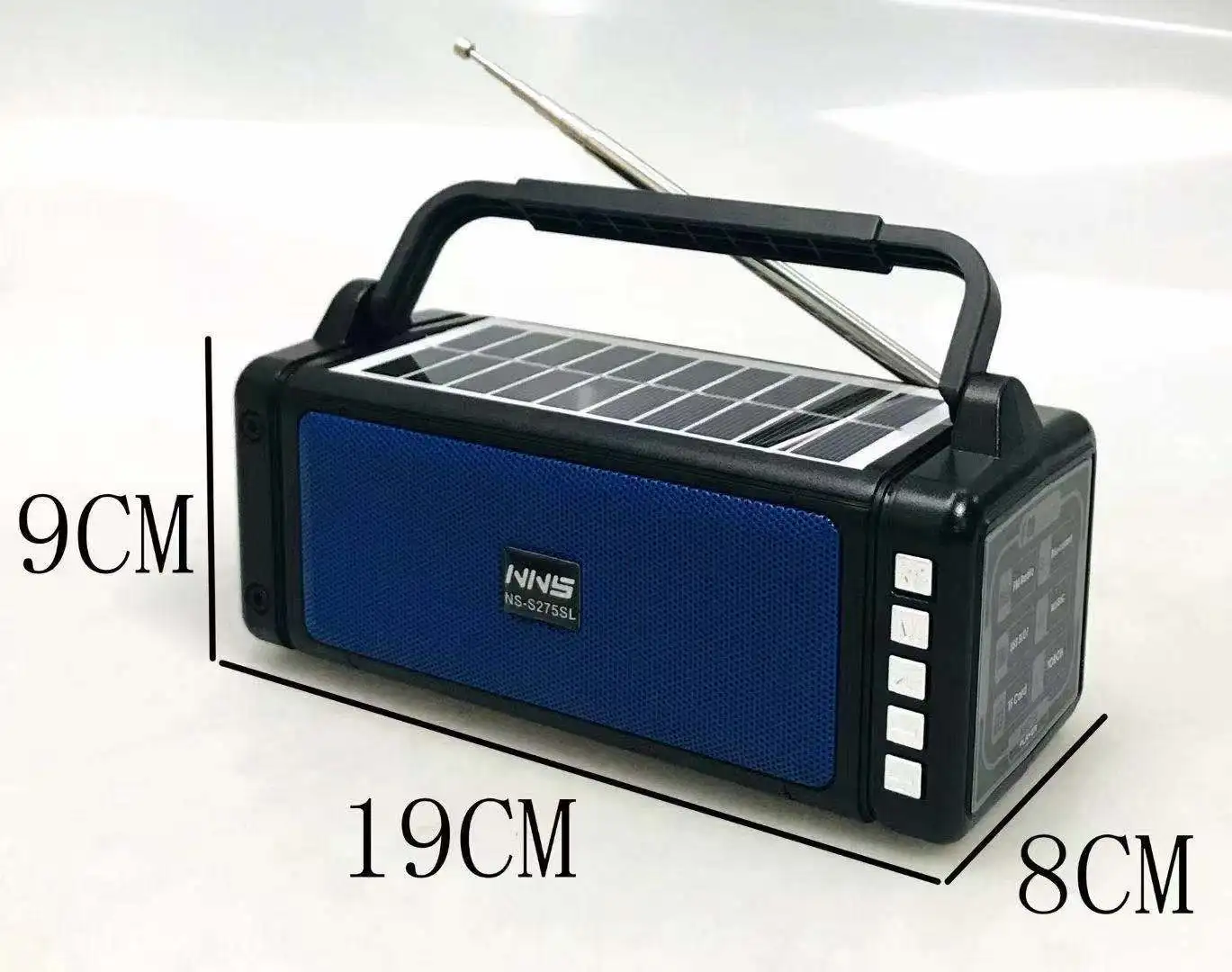 Two Way Retro Portable Radio Smart Speaker Wireless Solar Emergency Radio Solar Light Outdoor Nns Radio