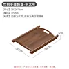 Bamboo double-handled slanted tray, 38*26*3cm