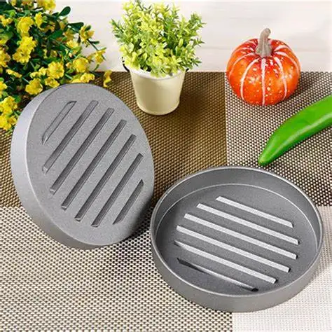 Plastic Handle Meat Patty Making Mold Non Stick Burger or Hamburger Press