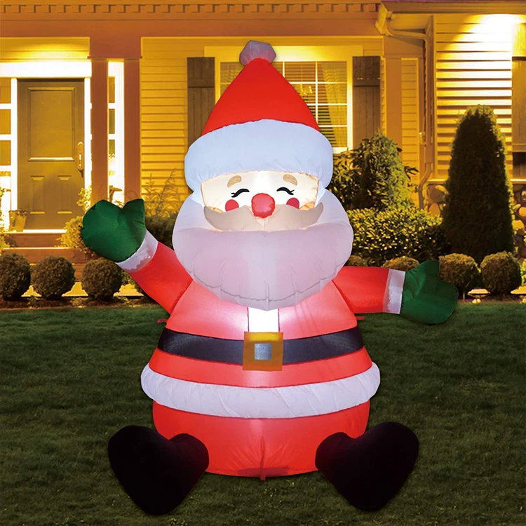 Inflatable Christmas Decorations 8ft Santa Claus For Holiday Outdoor