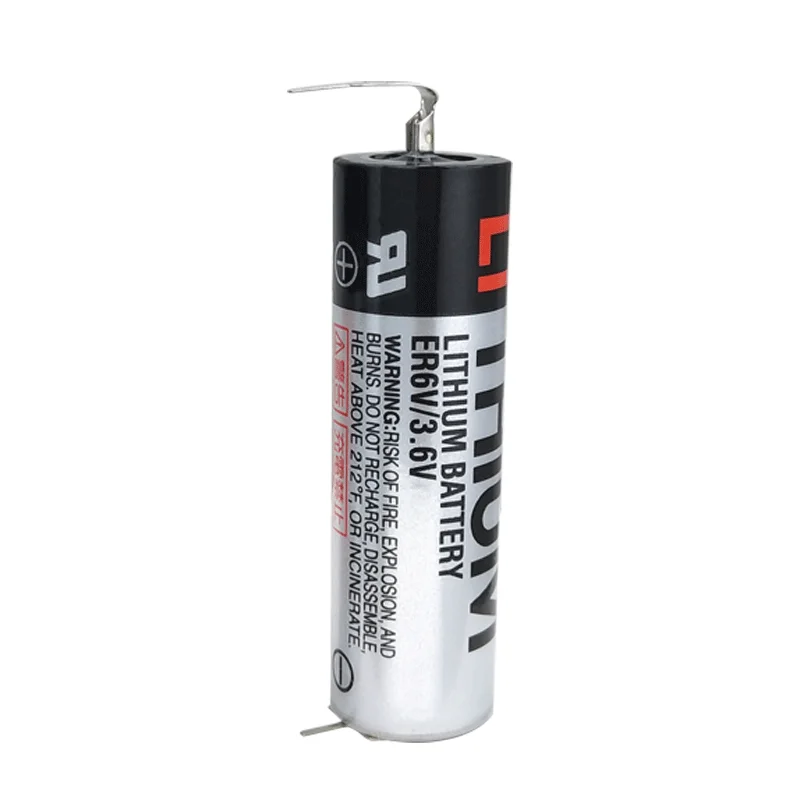 TOSHIBA ER6V 3.6V 2000mAhLi/SOCl2 Lithium Battery Suitable for Omron PLC Industrial Control Servo Programmer