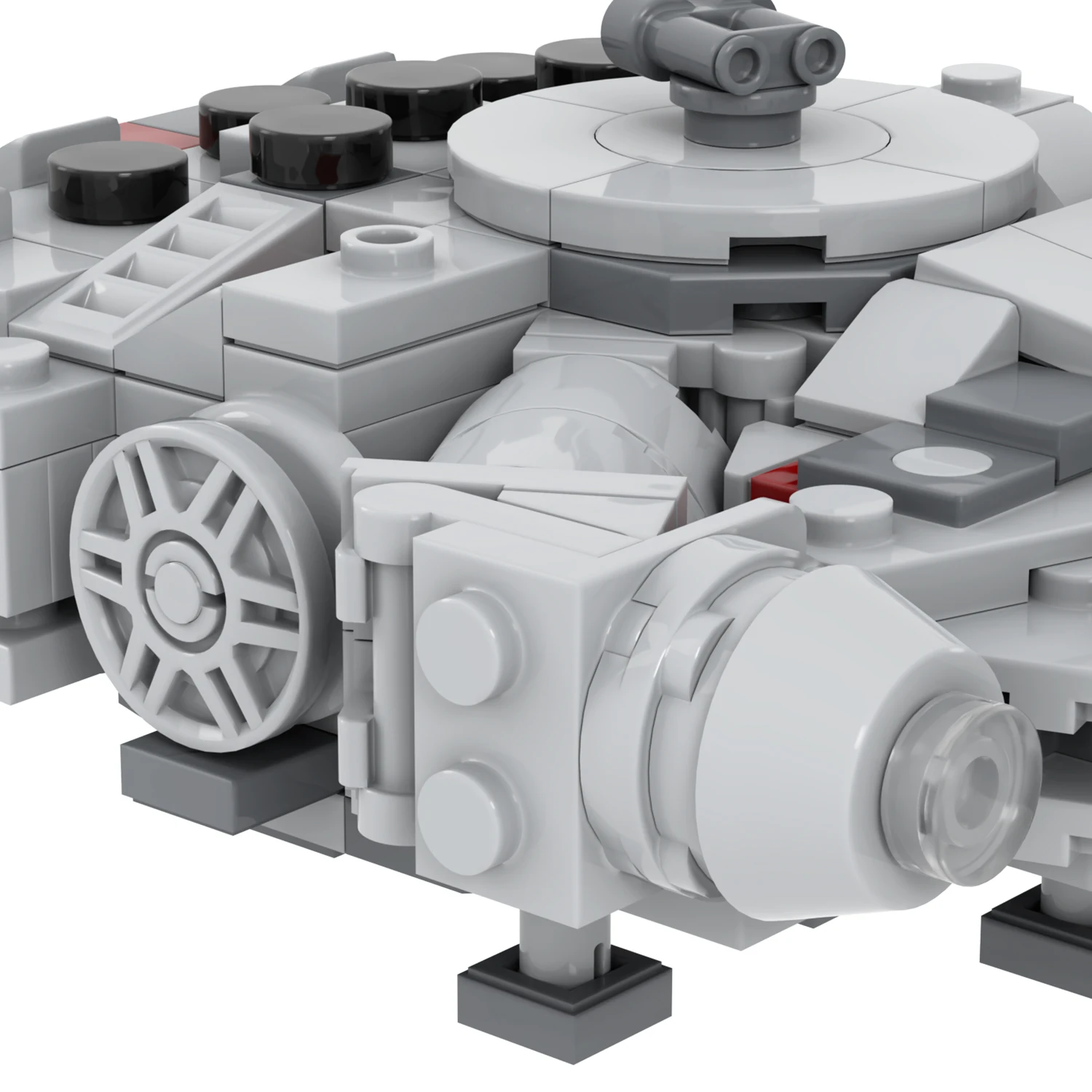 MOC2125 Space Wars Mini Millennium Falcon Model DIY Educational Building Block Sets Toys for Kids 284Pcs