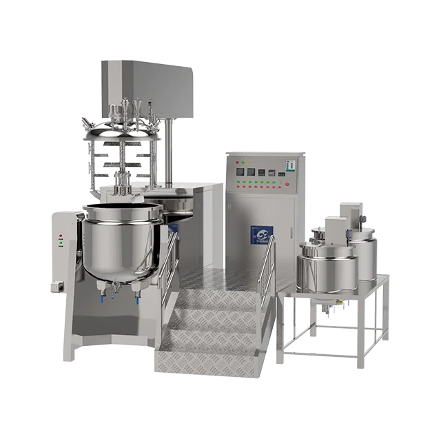Оборудование для смешивания лосьона тела Вакуумный гомогенизатор эмульгатор миксер 50-100 литров лабораторный машина производства