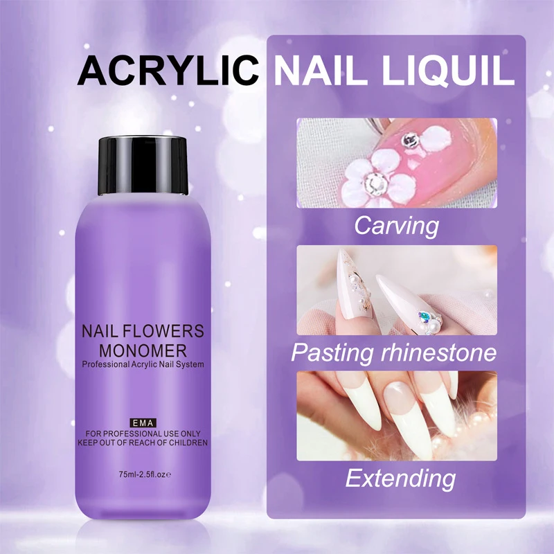 Wholesale Custom Logo Ema 75ml Acrylic Liquid Monomer Private Label