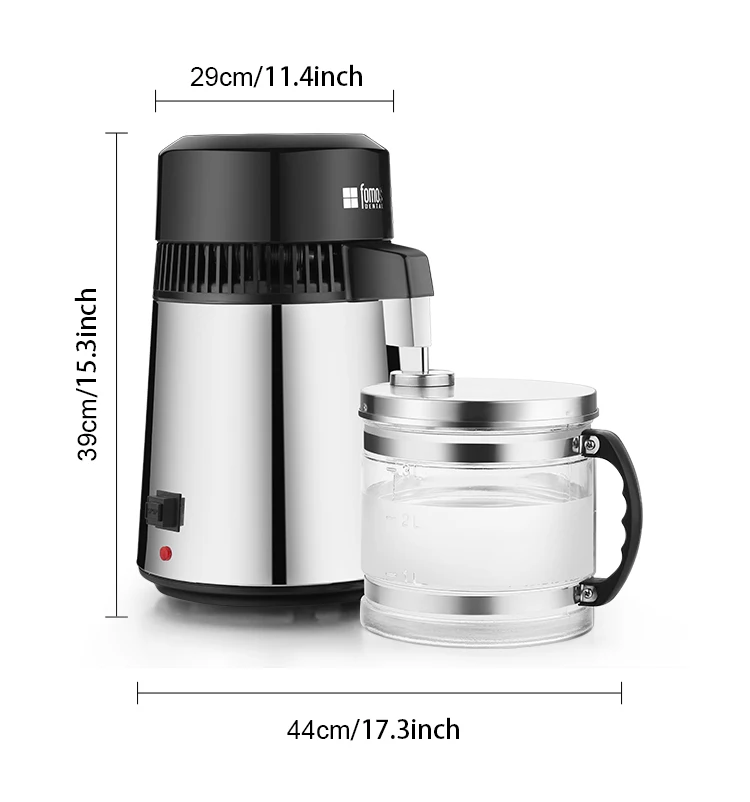 Stainless Steel 750w 4l Water Distiller Water Purifier Water For ...