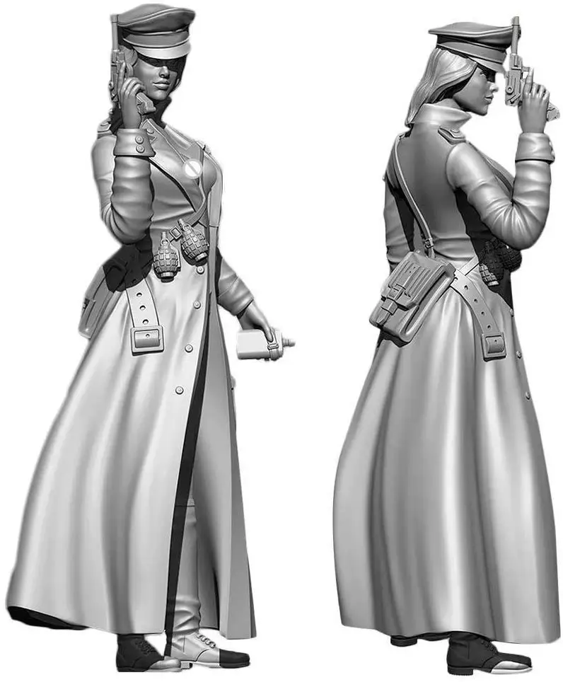 1/24 resin figures model kit Fantasy Woman Warrior R4537 Unassembled Uncolored 
