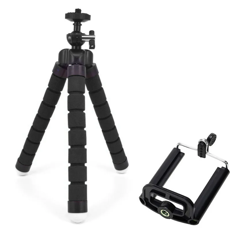 Mini Projector Tripod Stand, Wireless Remote Control Mini Flexible Sponge Tripod for Samsung/huawei Smart Phone Photography Fold