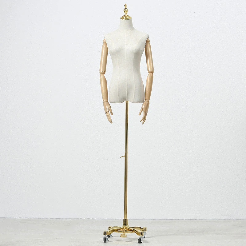 Clothes Store Model Prop Female Half-Body Hanger Model Dummy Garment Wedding Dress Window Display Stand Women Up-Body Mannequins
