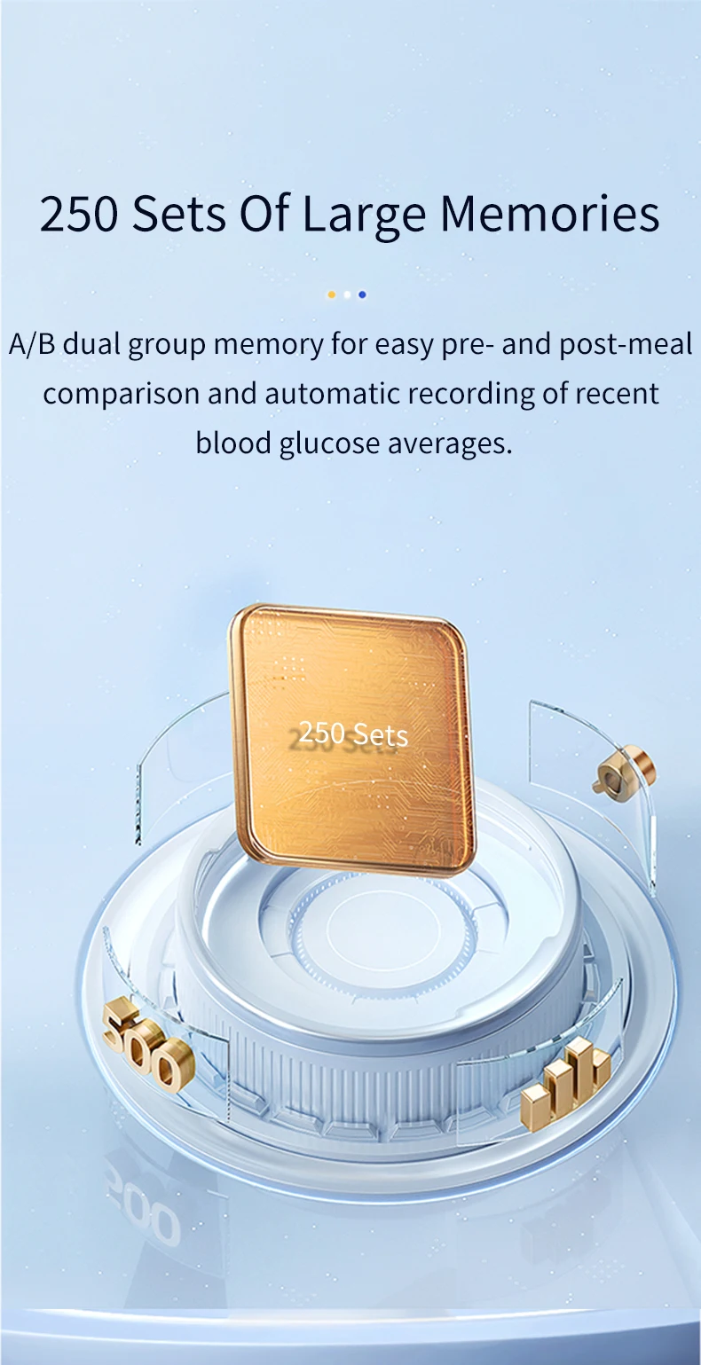 product factory electric blood glucose meter for elderly high blood sugar test strip with lancet detector health monitor and analysis-6