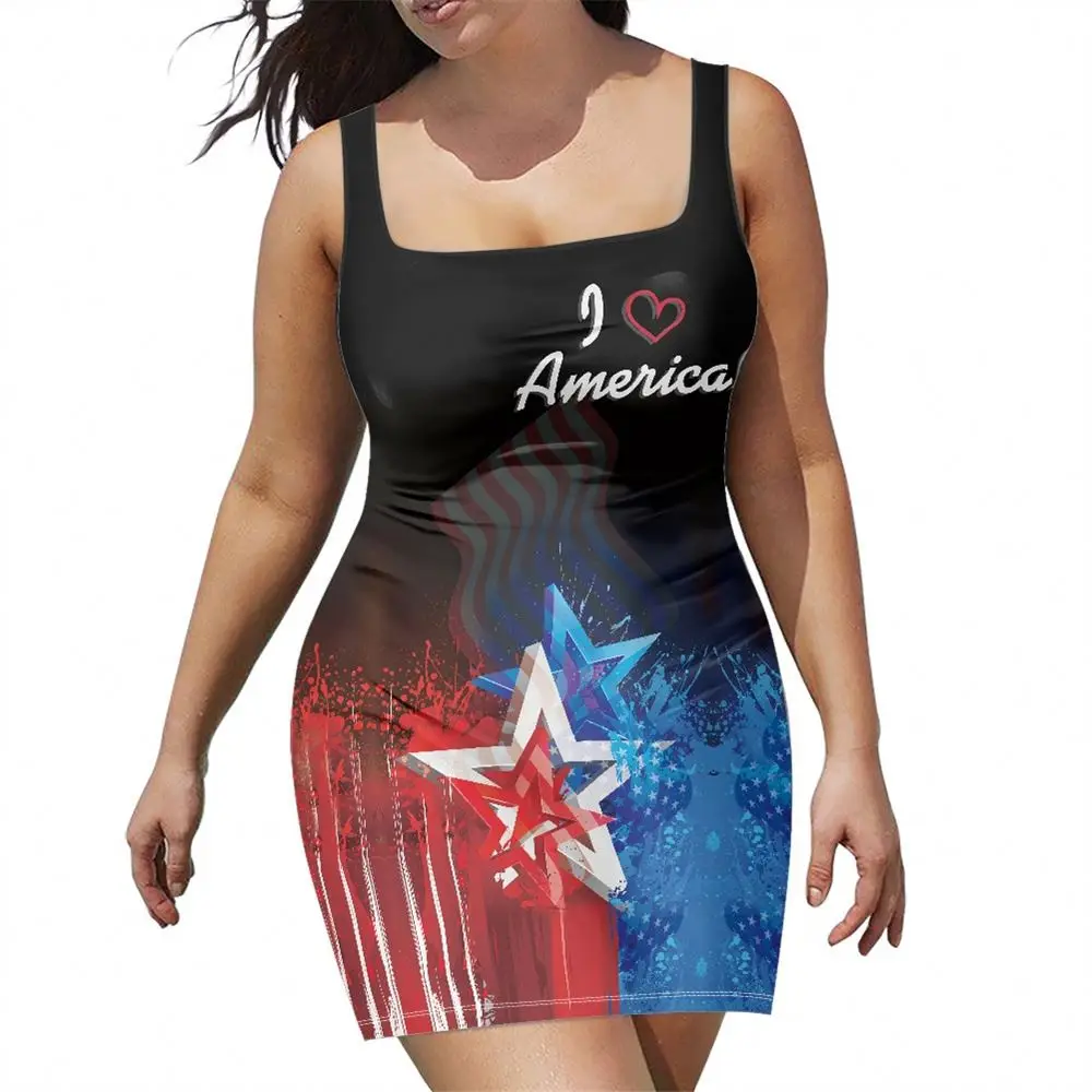 Ropa con estampado de la bandera de Estados Unidos para mujer - Main Image
