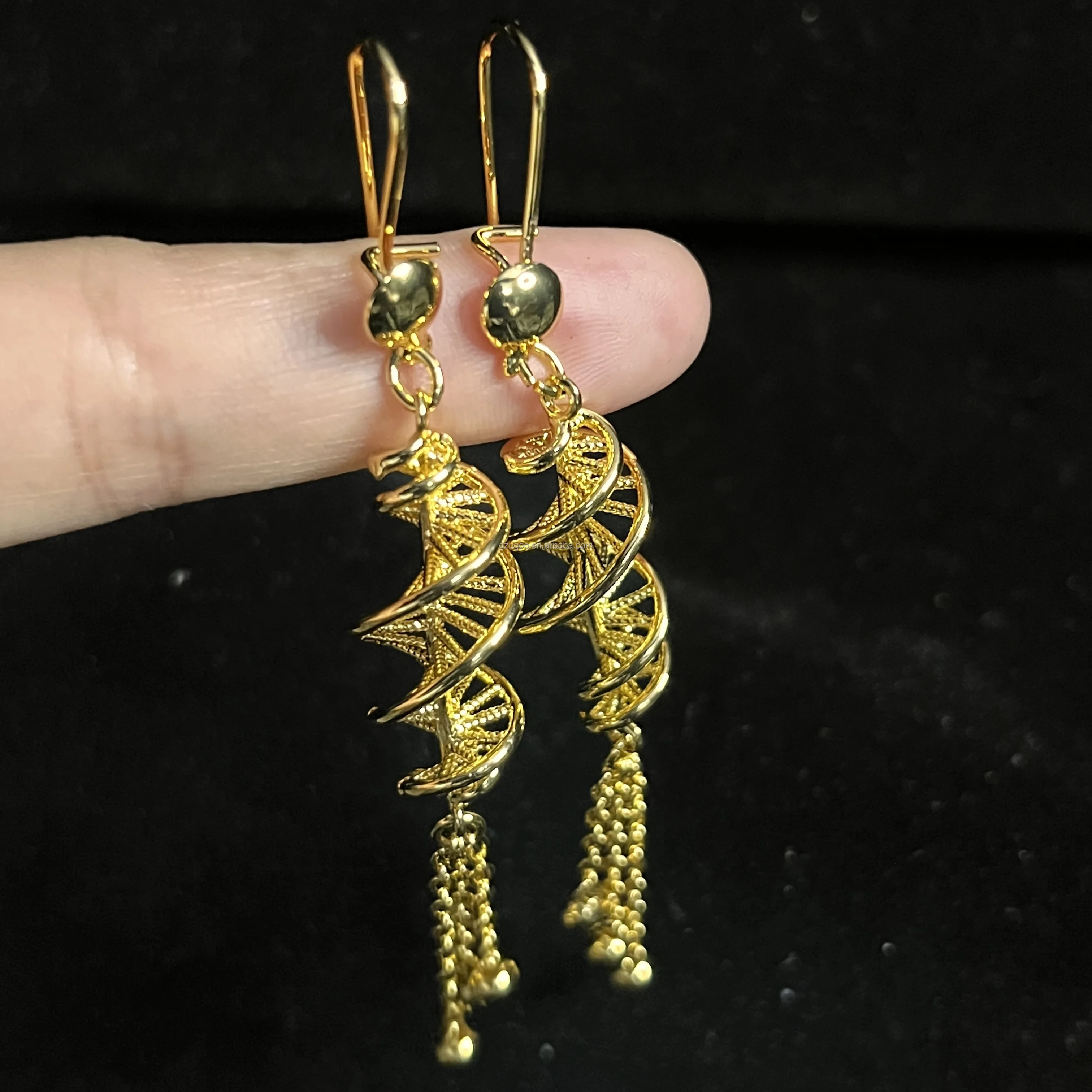 1 Gm Gold Plated 4.5'' Long Very Big Wedding Indian Extra Ordinary Earrings  b | eBay