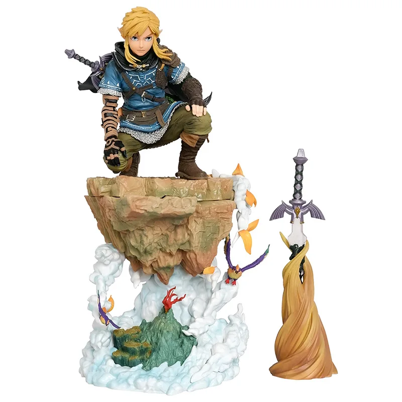 Large Size Anime Statue-the Legend of Zelda Link Character Model Toy Ornament PVC Game Action Figure
