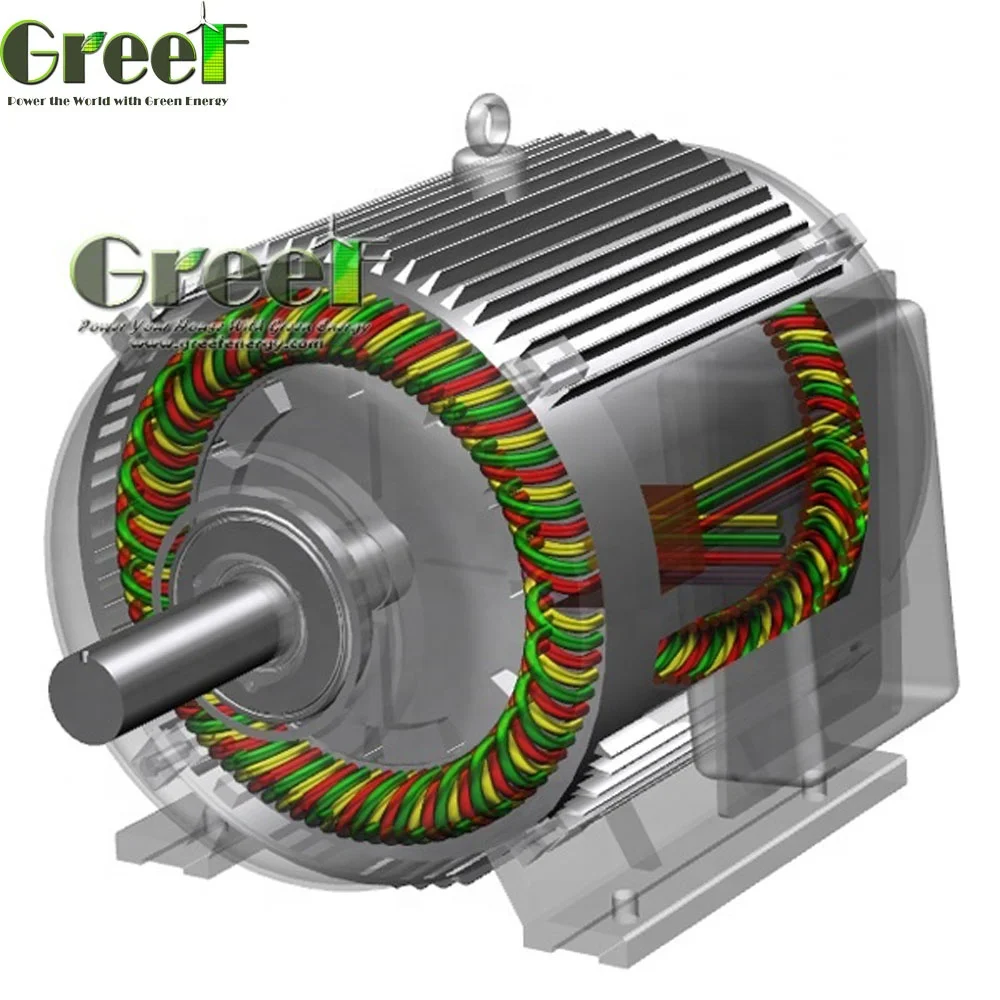Low RPM Permanent Magnet Generator Alternator 2 KW 220 RPM