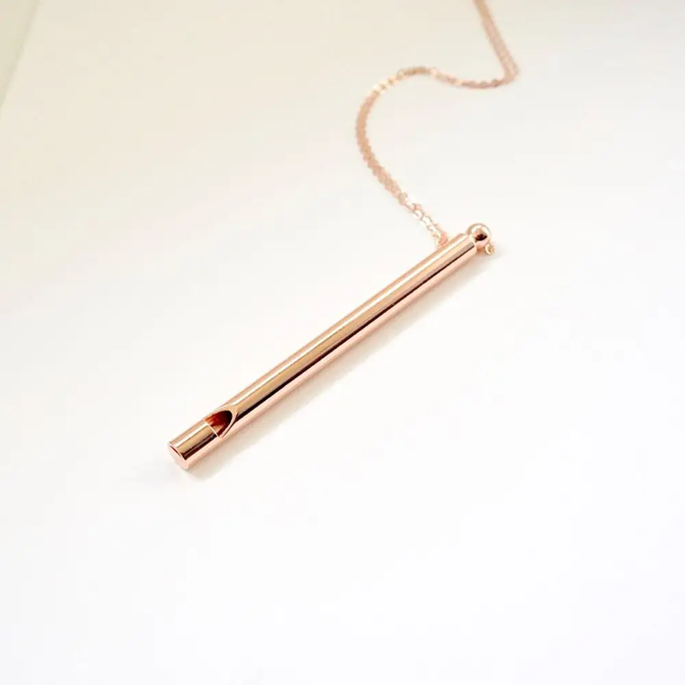 Mindful Breathing Anxiety Necklace Stress Relief Breathing Exercise Meditation Jewelry Stainless