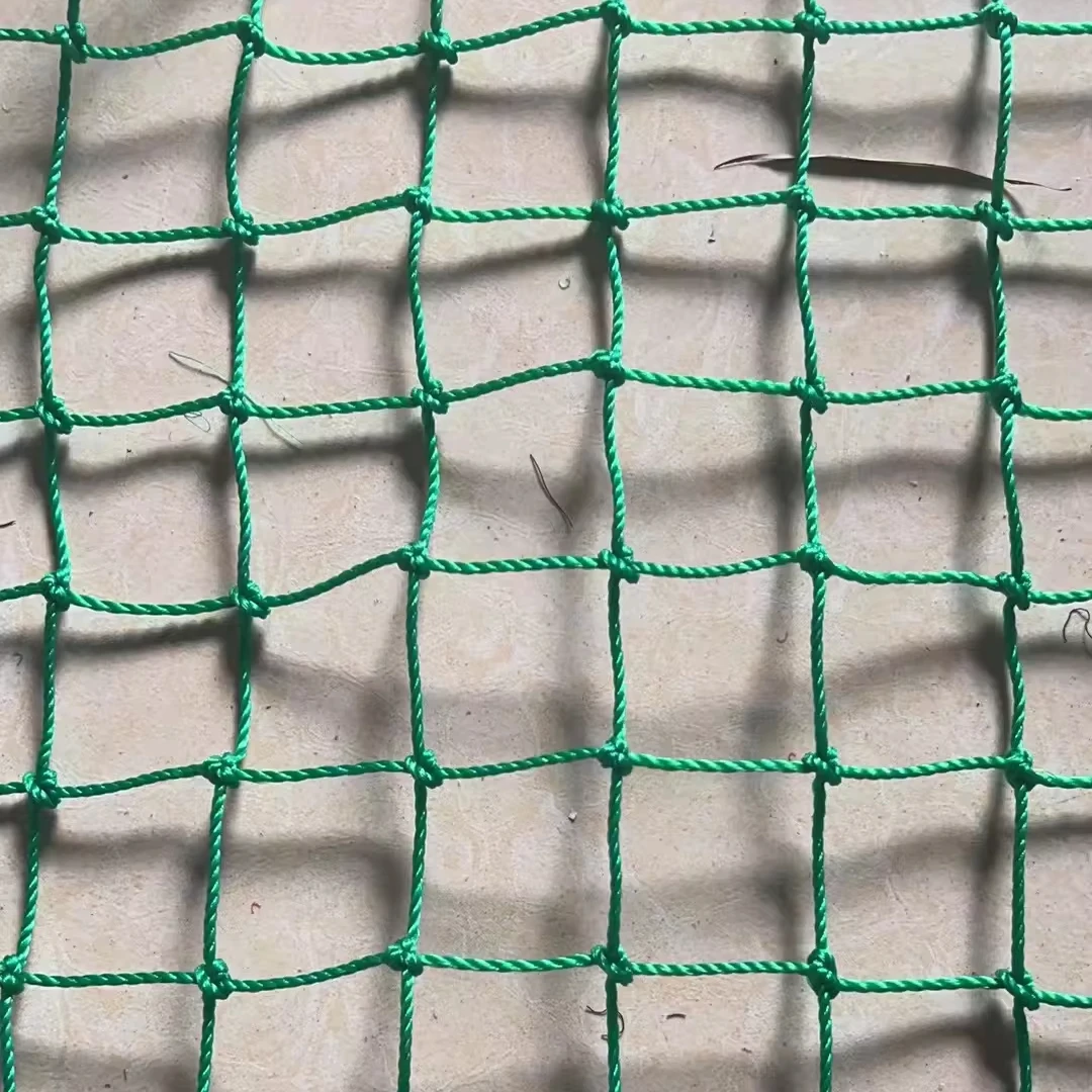 HDPE Knotted Protection Net with Thick Wire Green Color