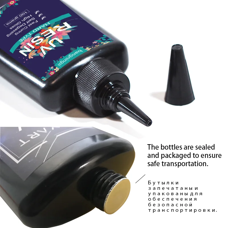 Ultraviolet Fast Curing UV Epoxy UV Epoxy Resin Set UV Light Crystal Hard Type Resin Glue Jewelry Kit