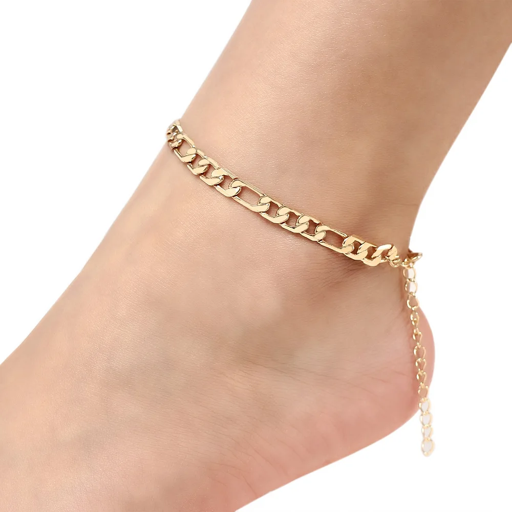 Women SILVER/GOLD Ankle Bracelet Chain Adjustable Anklet Fashion jewellery