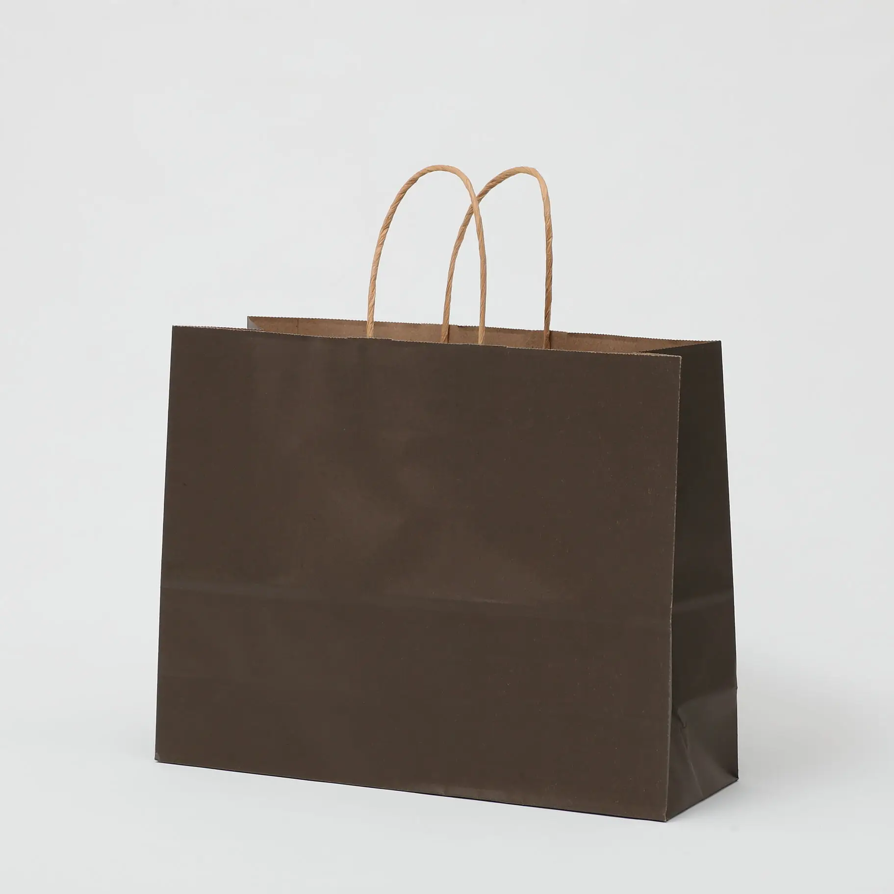 Factory Customized Highend Shopping Bags Brown Luxury Kraft Paper Bags