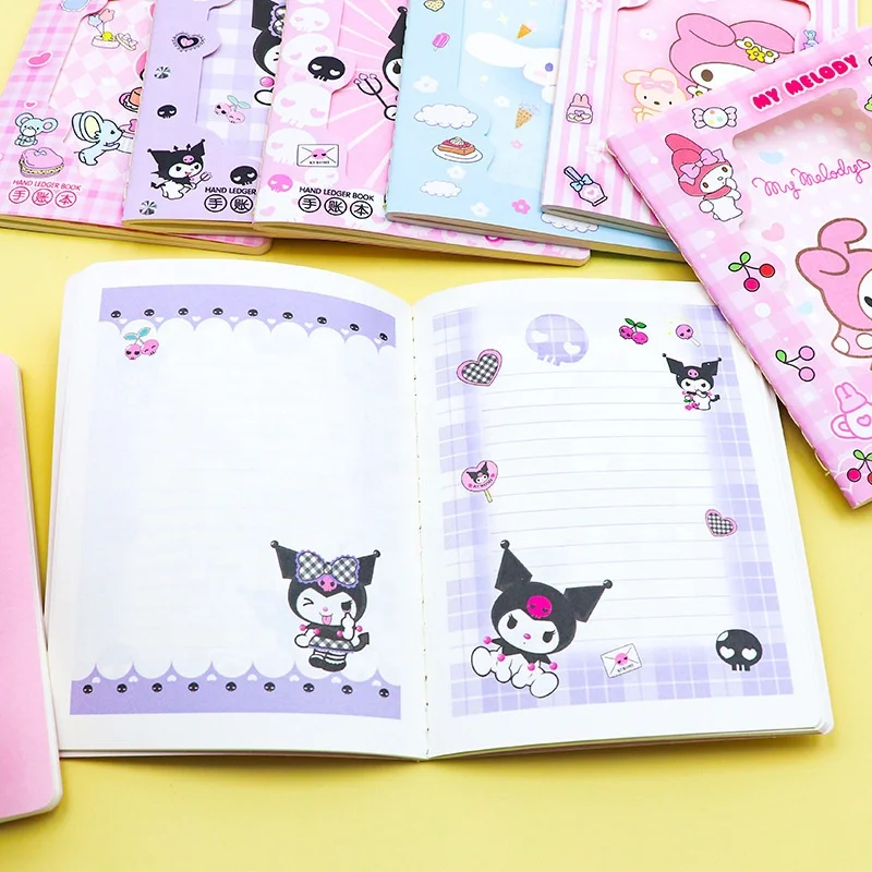 sanrioed my melody kuromi cute notebook