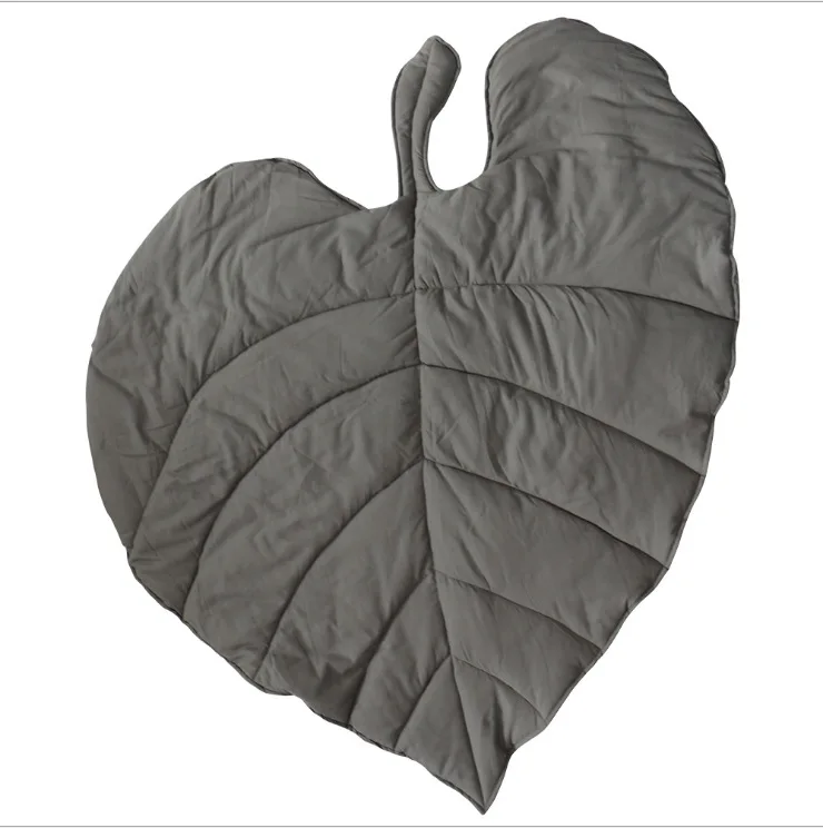 Детский хлопковый игровой коврик с листьями толстые коврики для ползания диаметром 110 младенцев детская