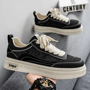 M9355 Men's Canvas Shoes Autumn New Breathable Cloth Black Camouflage Sneakers Non-slip Height-enhancing Casual Sports Shoes