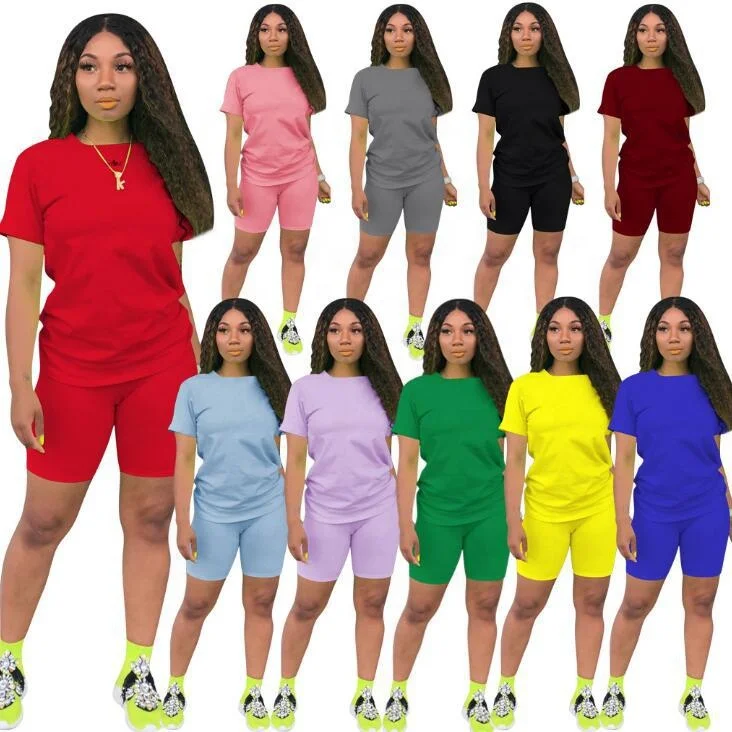 biker short sets wholesale