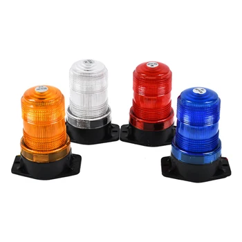 Car lighting additional 12V24VLED white yellow red blue magnetic working light school bus rescue car strobe warning light